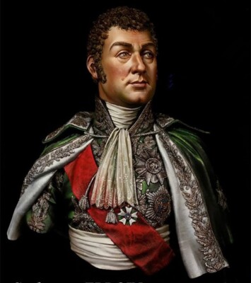 1/9 Scale Bust of Napoleonic Era Nobleman or General Realistic Detail Unassemble