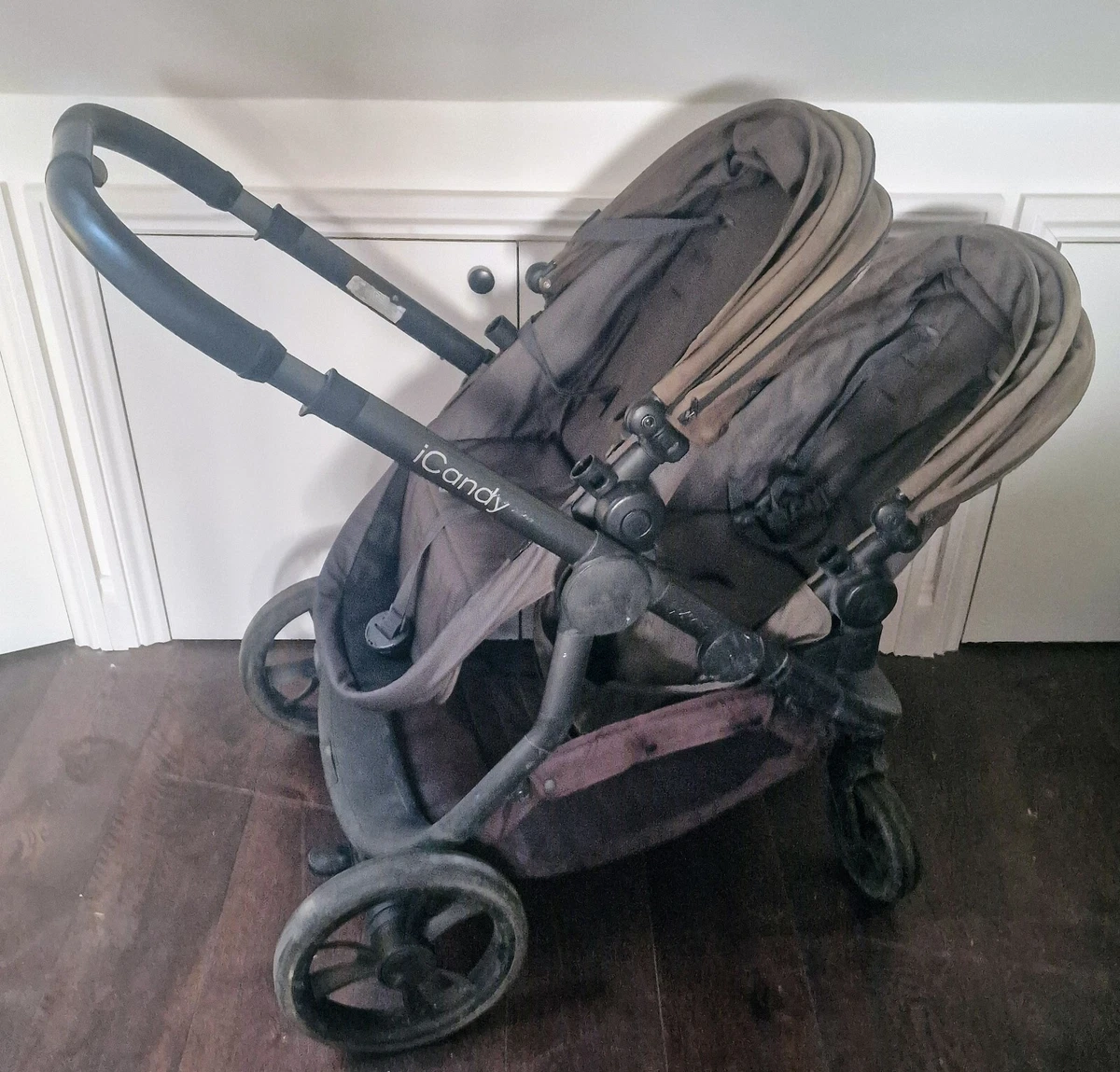 Icandy double hotsell pram second hand