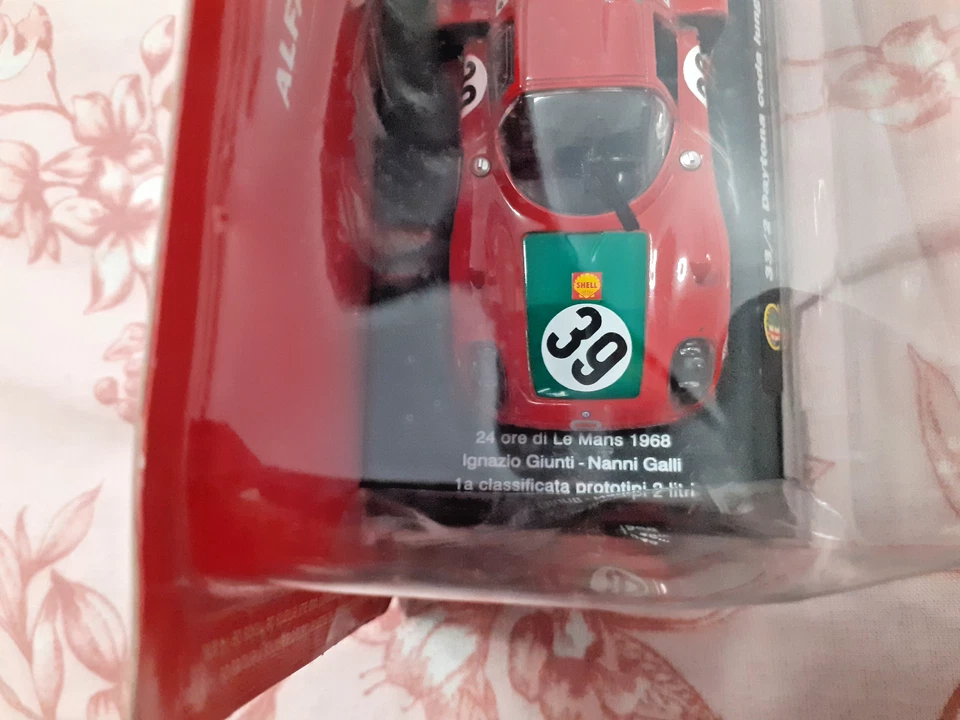 DIE CAST " 33/2 DAYTONA CODA LUNGA (1968) N° 65 " ALFA COLLECTION SCALA 1/43 - Immagine 2 di 3