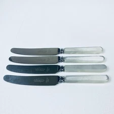 VTG Duracut M. Bernard & Co. Makers Sheffield Stainless Steel Table Knife 4 Set