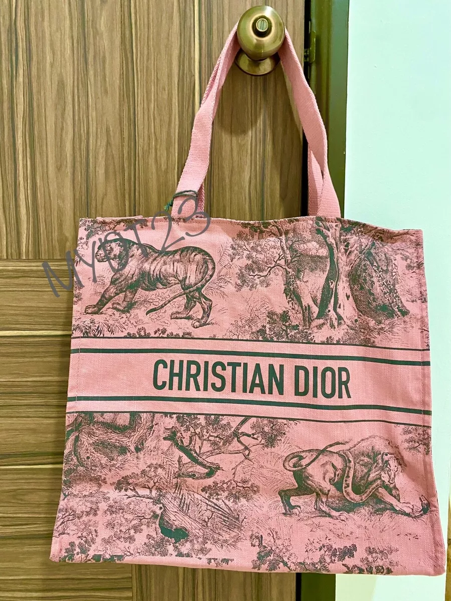 2023 DIOR DIORIVIERA Pink Toile BEACH BAG 2023 Limited Edition