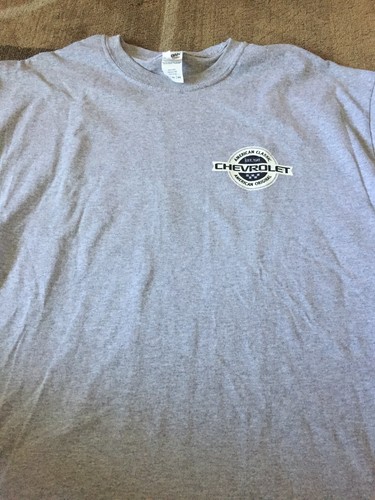 gray chevrolet mens sz.xl chevy cars shirt
