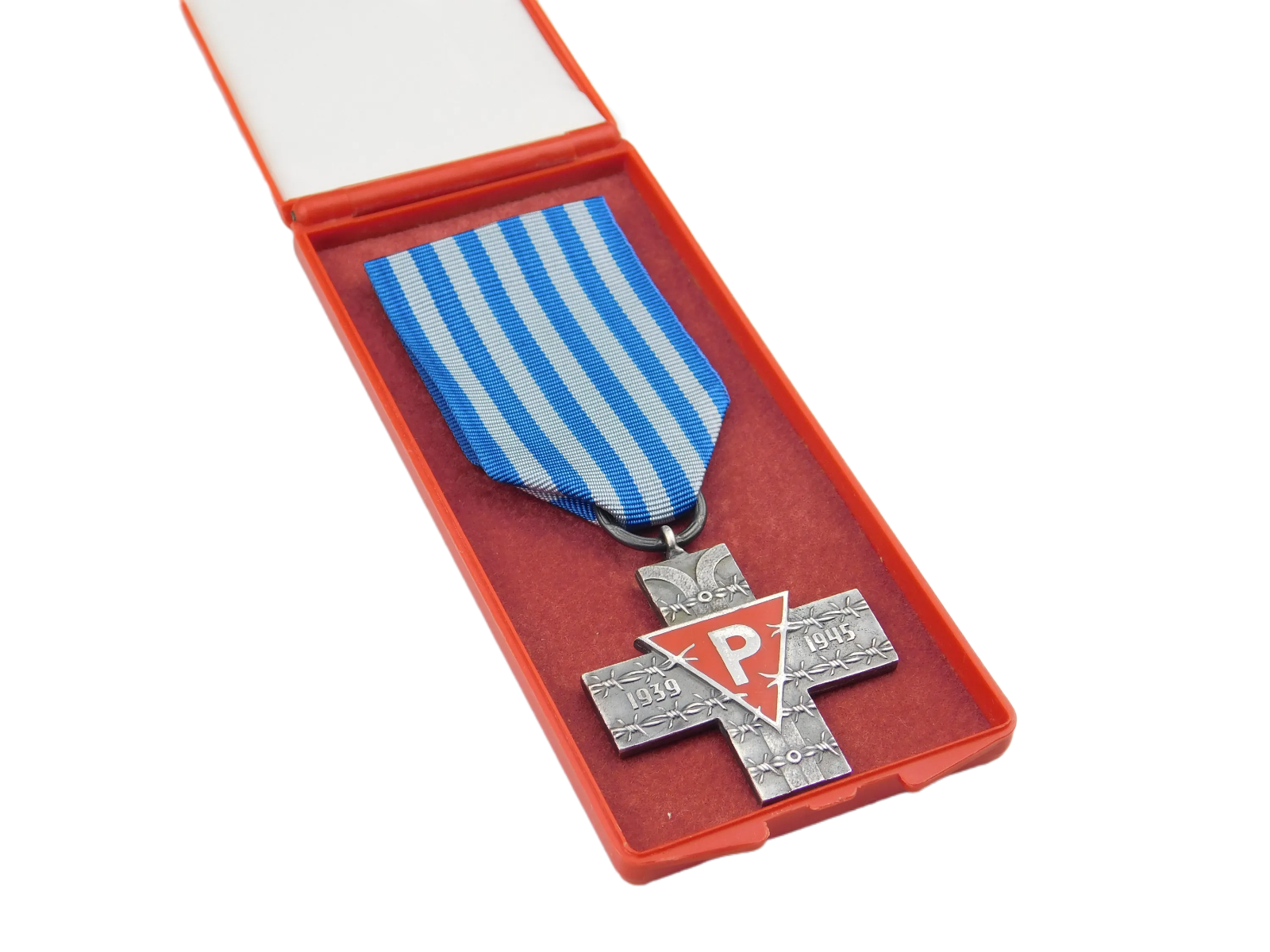 WW2 AUSCHWITZ M DAILLE CROIX DU SURVIVANT DE L HOLOCAUSTE RP POLOGNE 