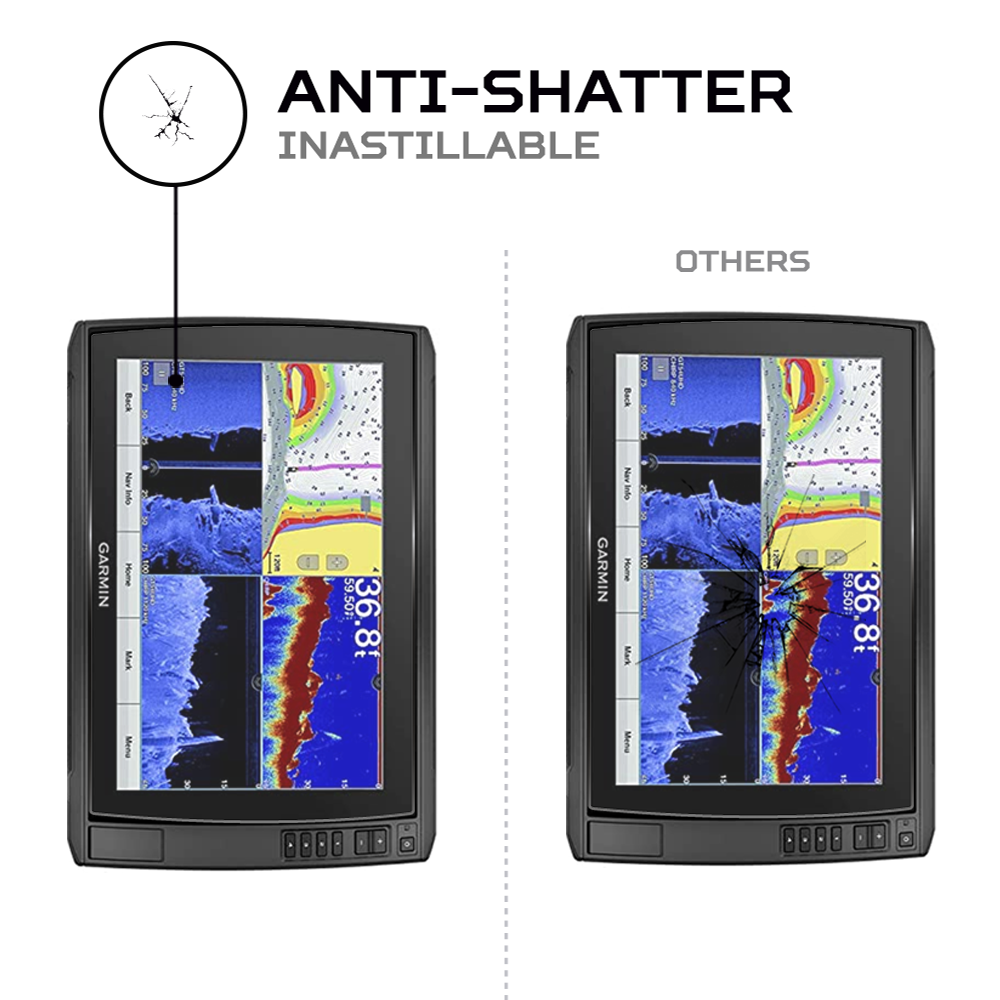 3-Pack Screen Protector For Garmin ECHOMAP Ultra 126sv 12"