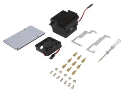 SEE-15812 Embossed Raspberry Pi L: 41mm W: 58mm H: 35mm Color: Black 5VDC