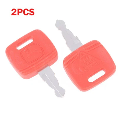 QNGENET 2PCS Agricultural Tractor Ignition Key For John Deere 6010 6110 6310 6810