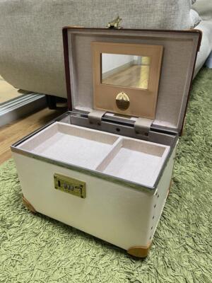 GLOBE TROTTER Safari Vanity Case 15L Ivory White | eBay