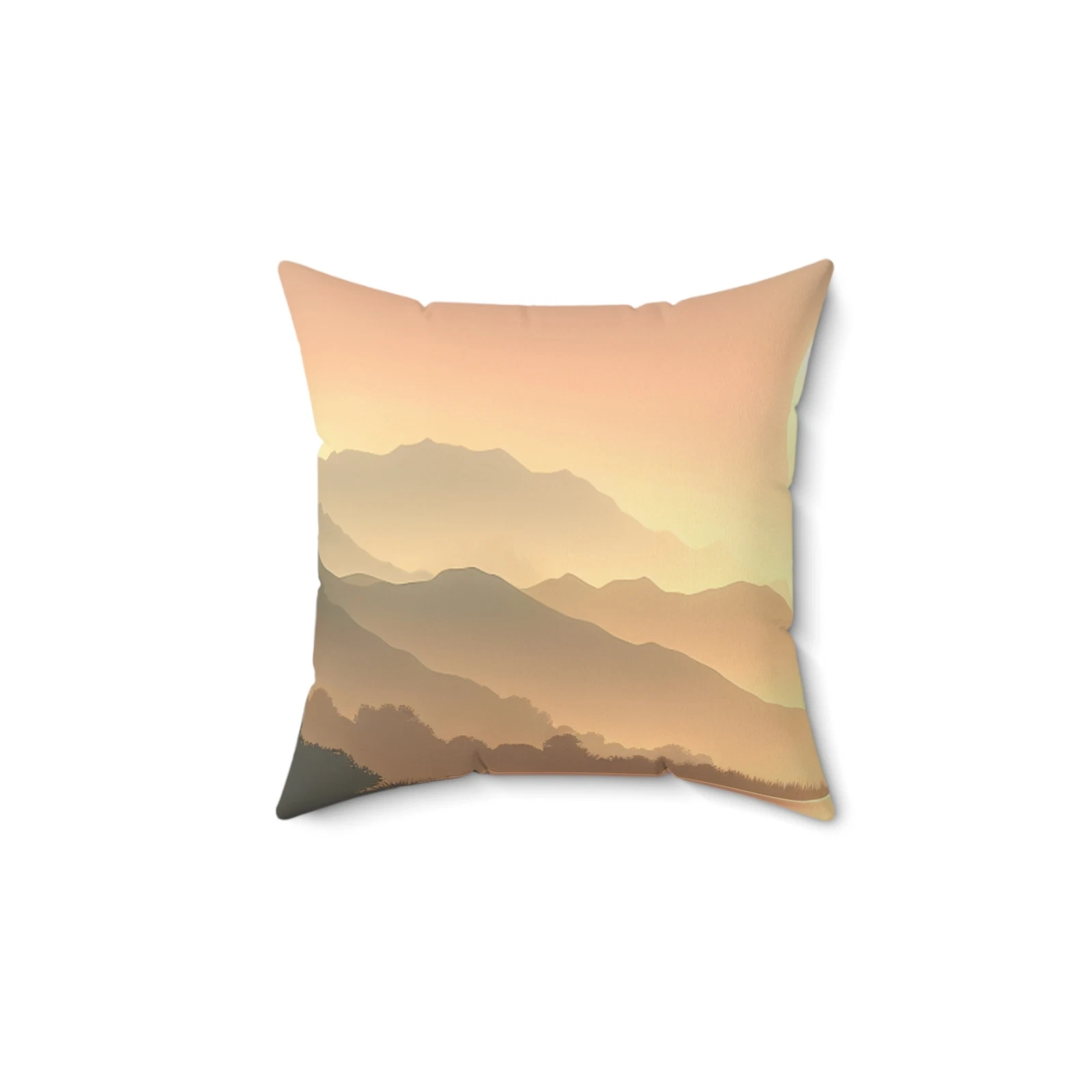 Sunset Square Pillow, Throw Cushion, Home Decor, Sofa Accent, Beach House Pillow