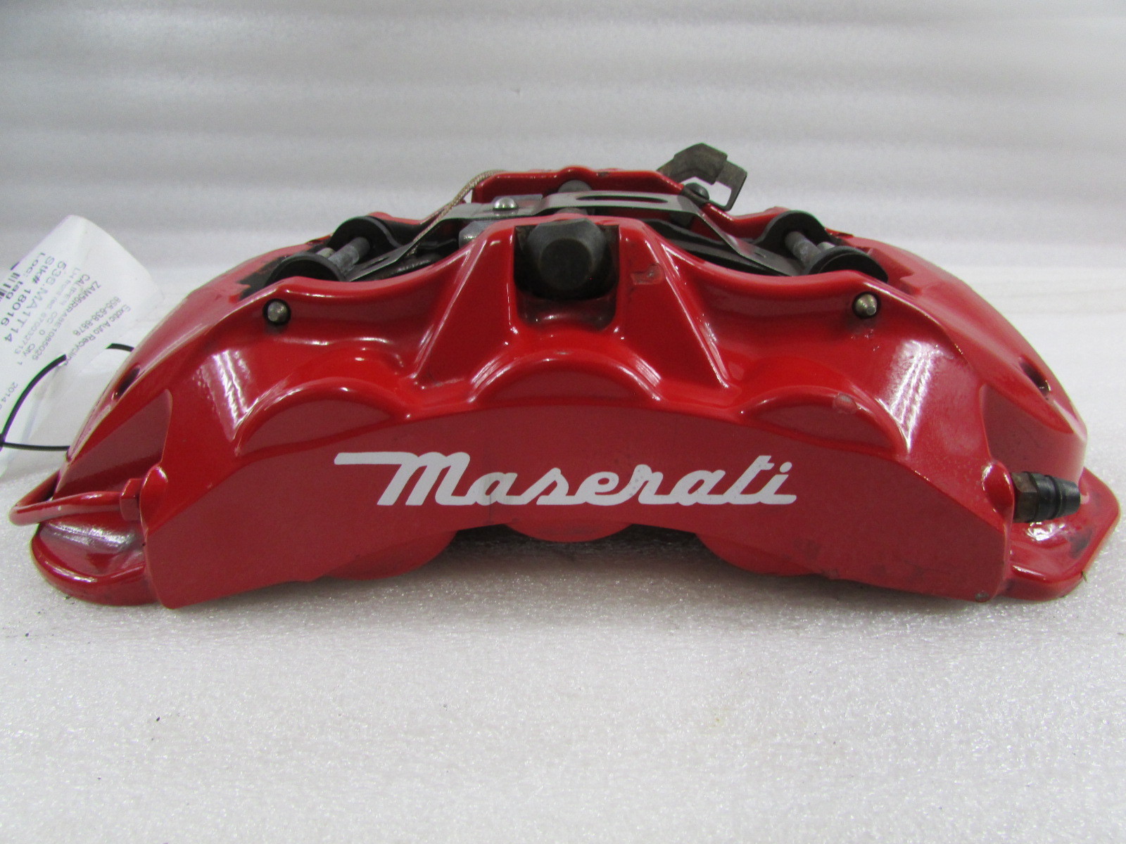 2014 Maserati Quattroporte, LH, Left Front Caliper, Red, Used, P/N 670032713