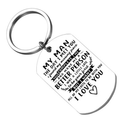 Schlüsselanhänger Jahrestag Geburtstag Geschenke für Ihn Ich liebe dich Geschenk für Freund Ehemann