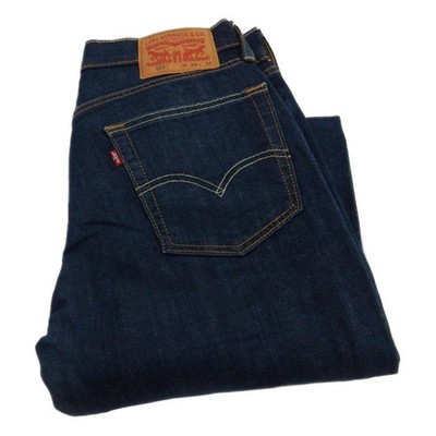 Levi 513 Slim Jeans Straight Stretch Blau Taille 29 Bein 32 W29 L32 Zip Fly (Q7163