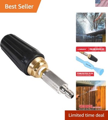 Pressure Washer Turbo Nozzle with Stainless Steel Filter, 4000 PSI Power Wash...