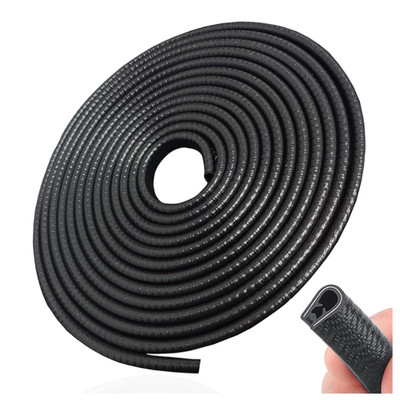 SYOAUTO Car Door Edge Protection Black Universal Fit Metal Clips No Glue