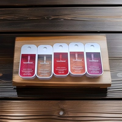 TOUCHLAND POWER ESSENCE 5 PC  BODY & HAIR MIST SET 2.0oz ~ 60ml ALL DIFF.  NEW 