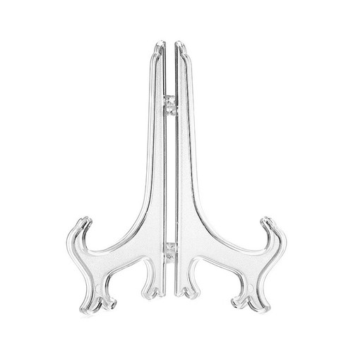 Cavalletti Espositivi Trasparenti - Set 10 Supporti Per Piatti, Foto E Oggetti Da Collezione - Foto 4