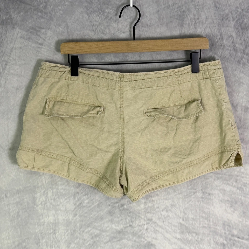 De Colección Y2K Charlotte Russe Micro Pantalones Cortos Para Mujer Talla 11 Tostado Cordón 00s 90s preppy Foto 2 de 4