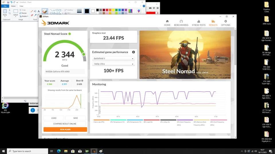 Gigabyte Nvidia Geforce RTX 4060 8GB D6 PC Gaming Graphics card Expertly Tested - Image 2 of 4