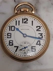 Antique Waltham Railroad Type Pocket Watch 17 Jewels 16b Runs
