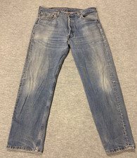 Vintage Levi's 501 XX Jeans Mens 36 Blue Demin 90's Button Fly USA 501-0193