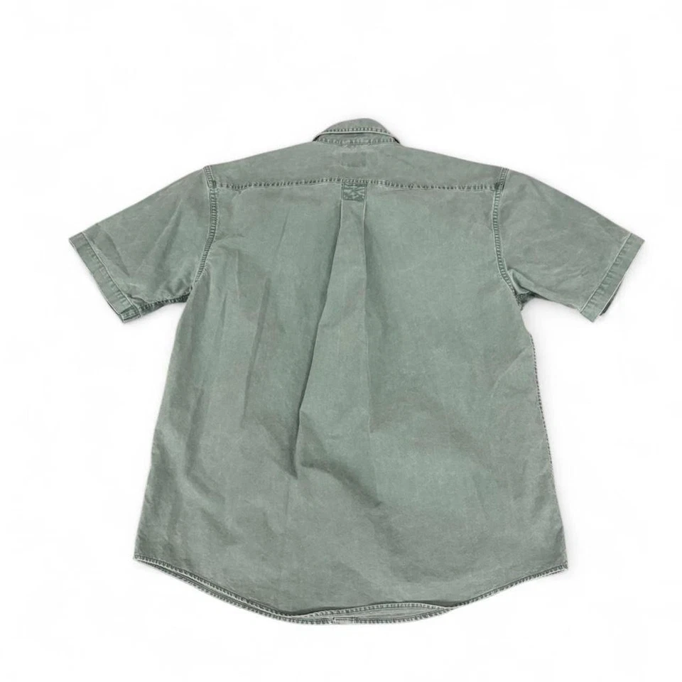 Vintage LL Bean Traditional Fit Safari Shirt Mens M Cargo Short Sleeve Button Up - Image 2 of 4