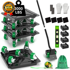 Heavy Duty Furniture Dolly 360 Rotate 5 Wheels 3000 Lbs Capacity 5.3X5.3 In