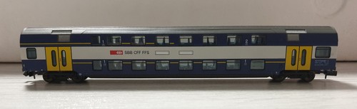 Fleischmann 8154 Doppelstockwagen 1./2.Kl. SBB 50 85 36-33 009-7 Spur N ohne OVP | Zustand: Gebraucht