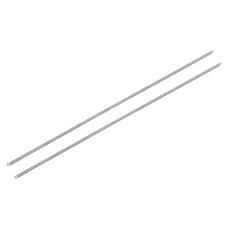 2Pz Molla di Tensione Estesa 0,5x4x300mm, Molla in Acciaio Inox 304, Argento