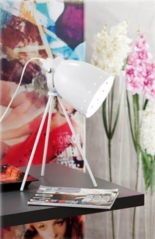 Lampada da tavolo con treppiede H. cm. 51