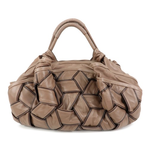 LOEWE Anagram Nappa Aire Leather Hand Bag Tote Bag Brown Authentic Used F/S