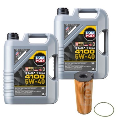 FEBI Ölfilter 10L LIQUI MOLY Top Tec 4100 5W-40 für Audi A6 Avant 4F5 C6 3.0