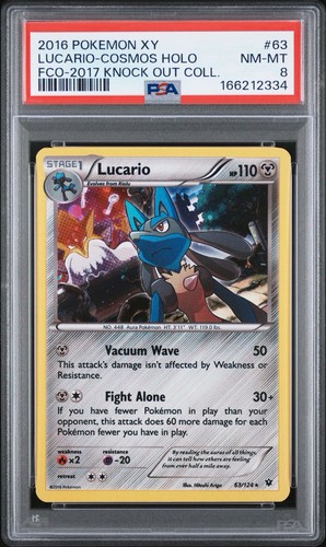 Lucario graded PSA 8 for sale on eBay