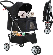 Best 3 Wheels Pet Stroller for Dog Stroller Cat Stroller, Lightweight and Foldab