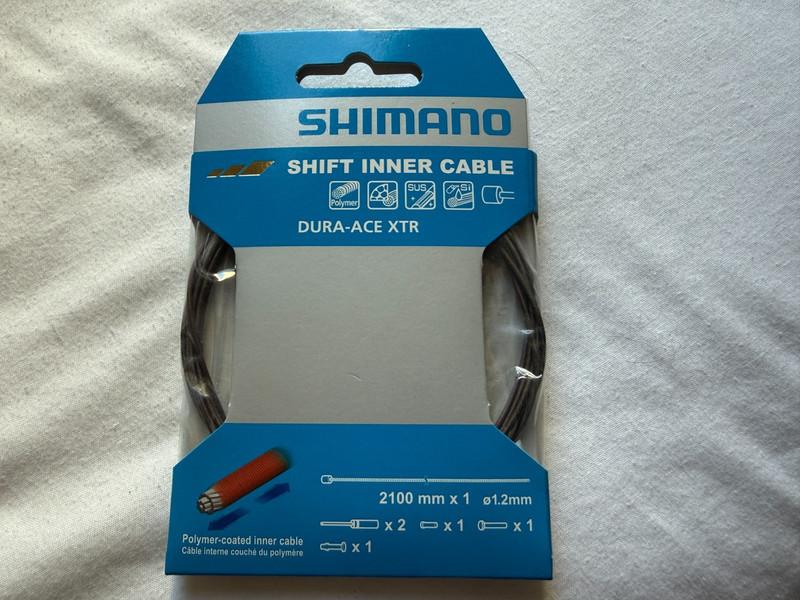 SHIMANO DURA-ACE / XTR POLYMER COATED GEAR INNER CABLE / WIRE – NEW BOXED