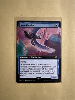 MTG Aven Courier NCC 123 R NM Regular Extended Art