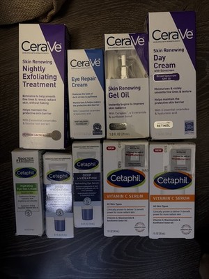 Cerave And Cetaphil Lot Of 9