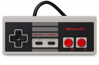 Nintendo Nes Controller - Original - Grau / Schwarz / Rot