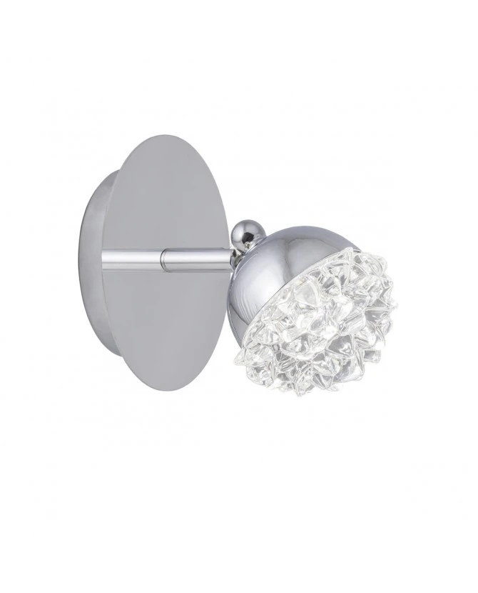 Aplique de pared modelo Azalea acabado cromo 12cm (alto) 12cm(ancho) 7 cm(fondo
