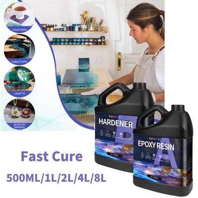 Epoxidharz kristallklar, für Kunsthandwerk,schnelle Aushärtun 500ML/1L/2L/4L/8L