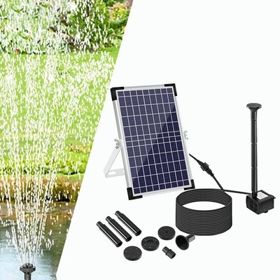 Solar Teichpumpe Solar Wasserpumpe Gartendeko Solarbetrieben Brunnen