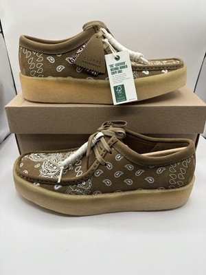 MSRP $170 Clarks Wallabee Cup Paisley Dark Olive Print Boots  display picture 2