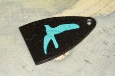 Trussrod Cover Ebony Turqouise Bird Inlay fit...