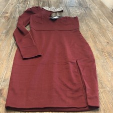 Fashion Nova Needing Attention Mini Dress Size S in Burgandy