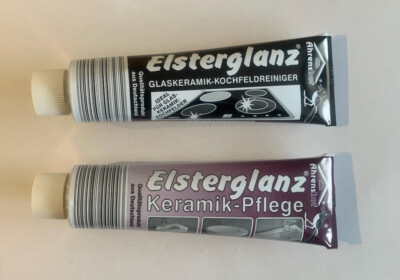 Elsterglanz 2er SET XXL 2x150ml Tube Politur Paste Glaskeramik und Keramikpflege