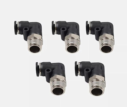 5Pc 6mm Elbow Fitting G 1/4"Fit Corghi Ranger Atlas Hunter For Tire Changer Part - Picture 6 of 10