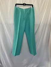 Vintage Casual Corner linen blend pants Aqua size 10