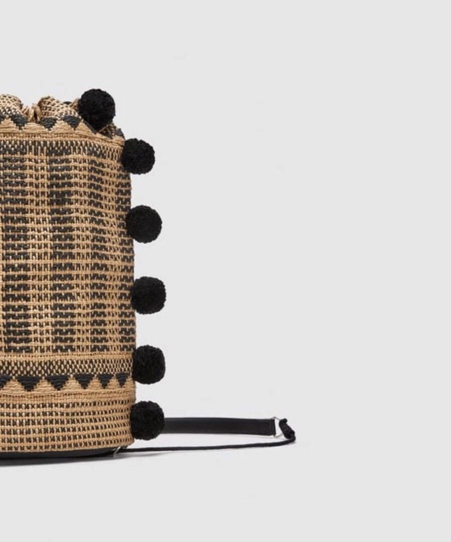 ZARA 2018 ESTATE FATTO A MANO POM POM DETTAGLIO DETTAGLIO REF.2344 304