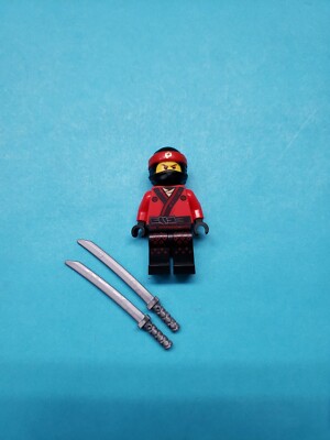Lego Ninjago Movie Minifigure Kai Fire Mech Driver Katanas