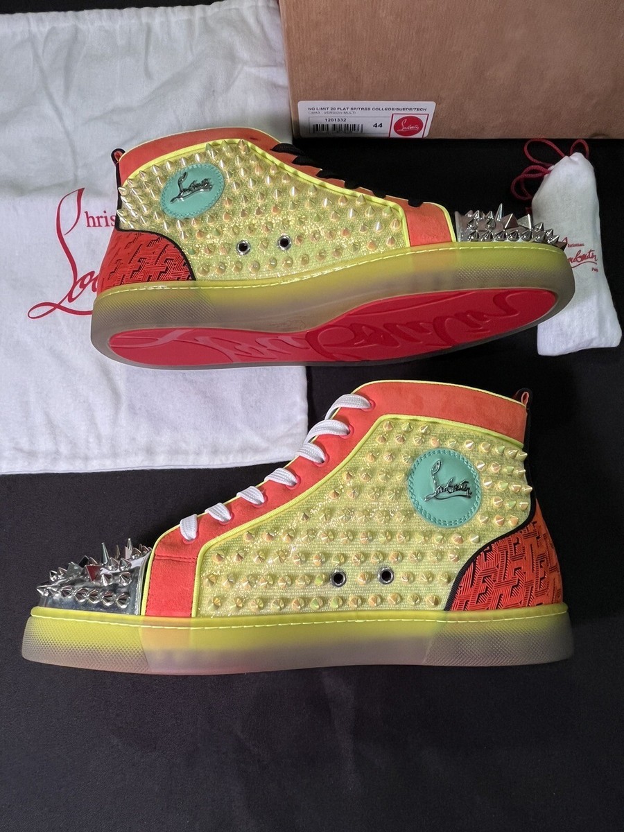 $1895 RETAIL NEW CHRISTIAN LOUBOUTIN NO LIMIT SPIKED SZ 44