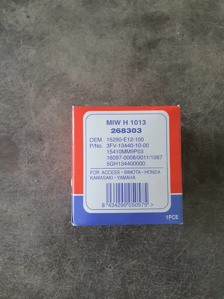 FILTRE A HUILE MEIWA H1013 H 1013 HONDA KAWASAKI YAMAHA = HF303 HF 303 - Photo 3/3