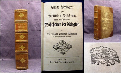 Döderlein Einige Predigten zur christlichen Belehrung 1777 3 chr. Titel in 1 mb - Bild 1 von 4
